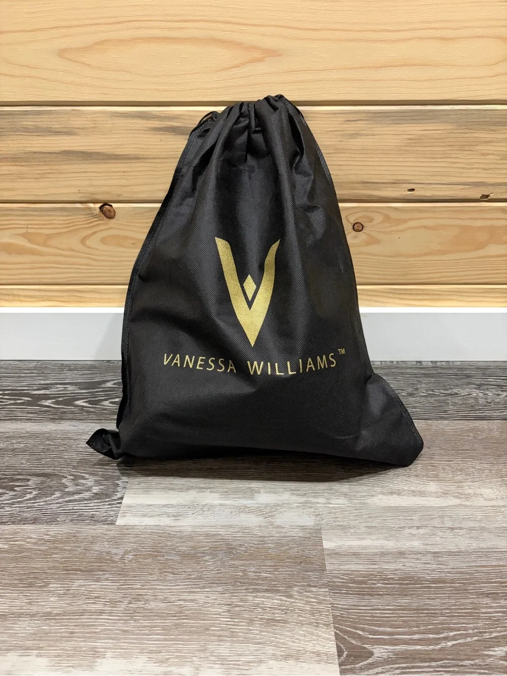 Vanessa Williams Bone color backpack purse, mint interior.